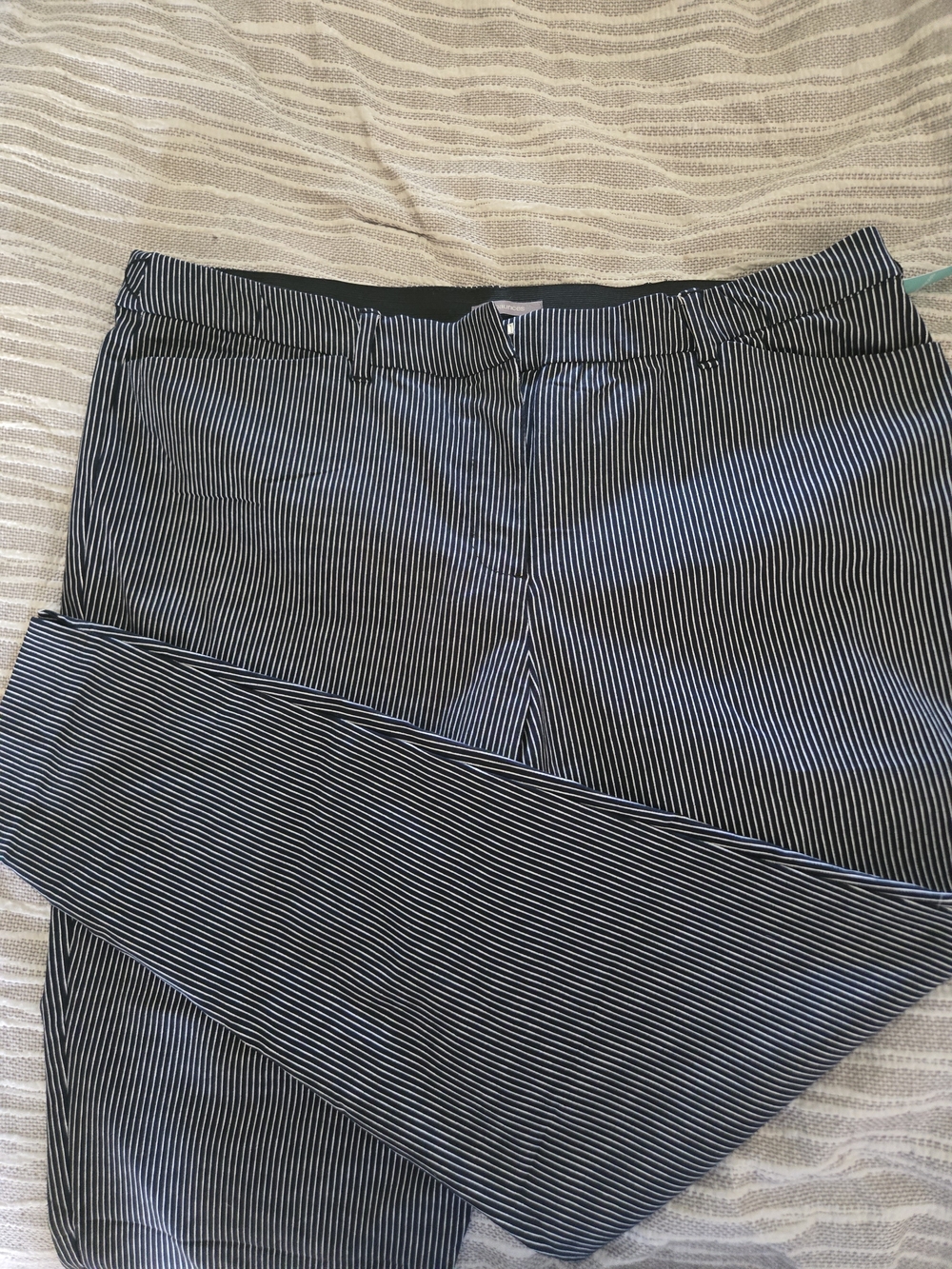 Maurices Navy and White Striped Pants - XX-Large Regular